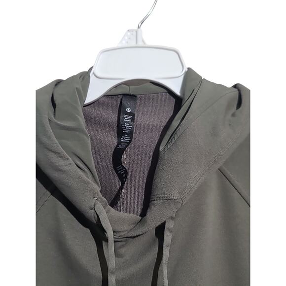 Lululemon City Sweat Pullover Hoodie Grey Sage Sz L M3AUPS - Picture 5 of 6